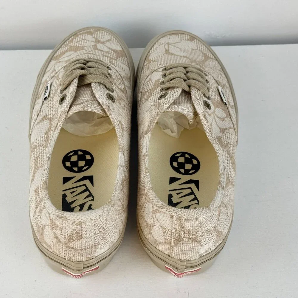 Men's 8.5, Women's 10 -Vans Authentic Reissue Mateo Floral Beige/Khaki - 507452